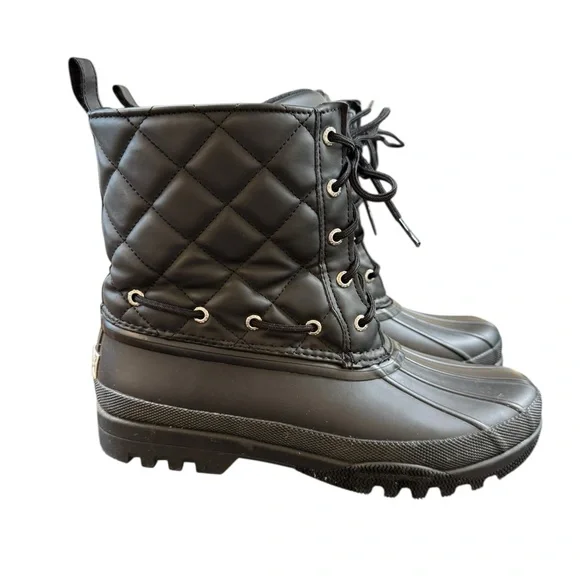 Sperry Topsider Gosling Insulated Black Rubber  Boots Women’s Size 8 - Picture 4 of 12